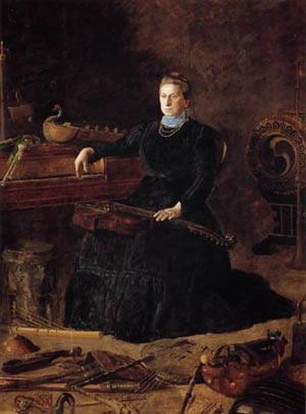 Antiquated Music aka Portrait of Sarah Sagehorn Frishmuth 1900